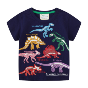 야광 공룡 반팔티셔츠